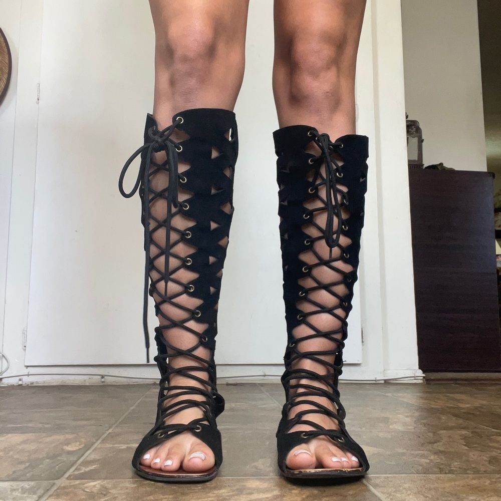 Suede Gladiator sandal